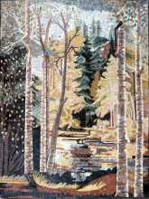 CR239 Autumn scene forest Mosaic