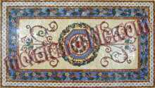 CR314 Vivid floral design carpet Mosaic