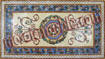 CR314 Vivid floral design carpet Mosaic
