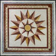 Patio and Garden Compass Mosaic Art