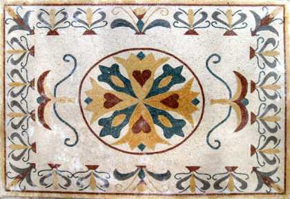 CR45 Beautiful floral design carpet Mosaic