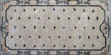 CR50 Grey & black simple  rug Mosaic