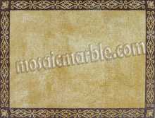 CR565 Simple golden carpet with border Mosaic