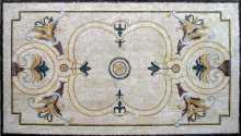 CR62 Floral  carpet Mosaic