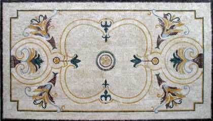 CR62 Floral  carpet Mosaic