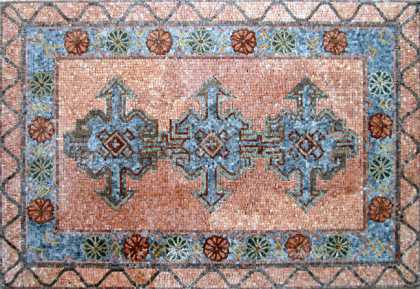 CR69 arabian style tiles with floral border Mosaic