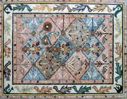 CR70 Pastel patchwork pattern carpet Mosaic