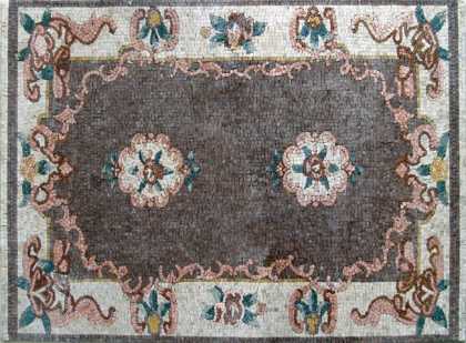 CR80 Floral  carpet Mosaic