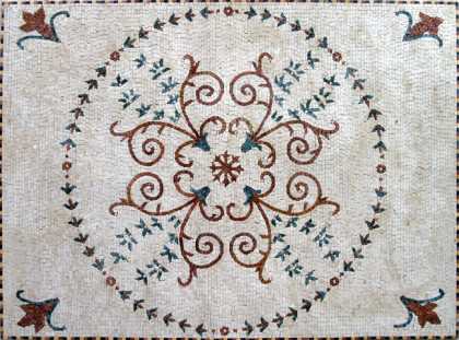CR83 Simple floral design carpet Mosaic