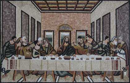 The Last Supper of Jesus Christ Religious  Mosaic