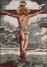 The Crucifixion of Jesus Christ Religious Wall Mosaic