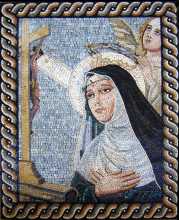 Novena of Saint Rita of Cascia Wall Mosaic