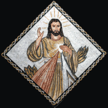 Sacred Heart of Jesus Religious Wall Mosaic
