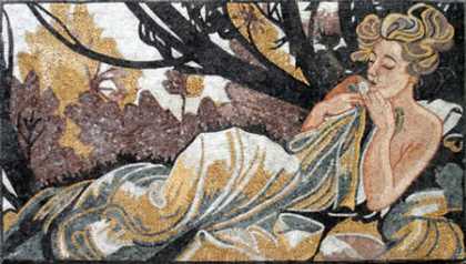 Empress in the Garden Mosaic