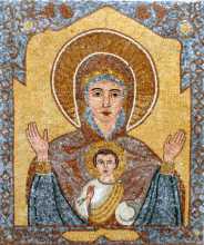 Our Lady of the Sign Religious Mosaic