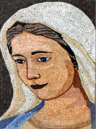 Virgin Mary Religious Mosaic