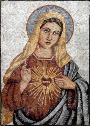 Immaculate Heart of Mary Religious Mosaic