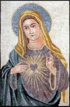 Immaculate Heart of Mary Wall Mosaic