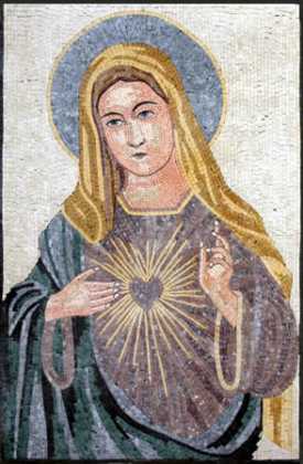 Immaculate Heart of Mary Wall Mosaic