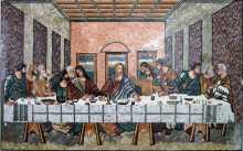 The Last Supper Detailed Religious  Mosaic