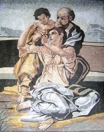 Holy Family with the Infant St. John Mosaic