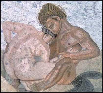 Satyr and Nymph (Pompeii ) Mosaic