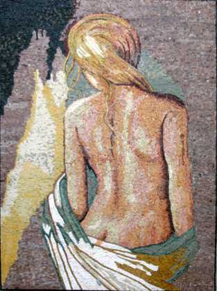Blonde Nude Art Mosaic