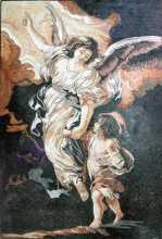 The Guardian Angel Pietro Da Cortona Religious Mosaic