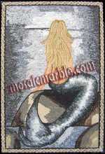 FG398 Mermaid Mosaic Stone Wall Mosaic