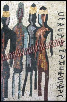 FG423 Phoenician Style Art Mosaic