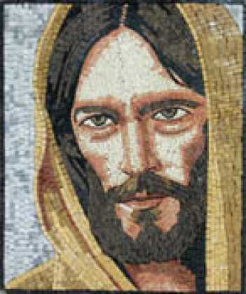 Jesus of Nazareth Portrait Religious Mosaic