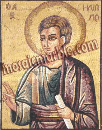 Saint Philip the Apostle Religious Byzantine Mosaic