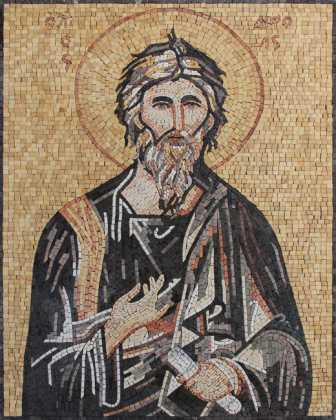 Saint Andrew the Apostle Religious Byzantine Mosaic