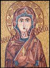 Saint Marina (St. Margaret) Byzantine Religious Mosaic