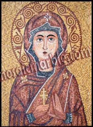 Saint Marina (St. Margaret) Byzantine Religious Mosaic
