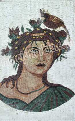 Flora the Goddess of Spring Roman Mosaic