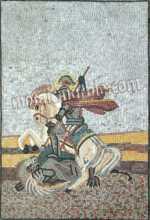 St. George Slaying the Dragon Religious Mosaic