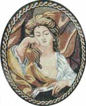 Lady with the Book Mosaic