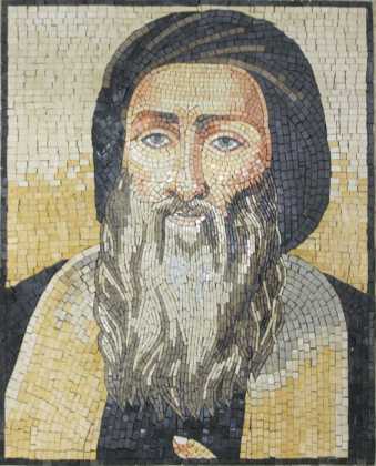 Saint Maroun (Mar Maroun) Portrait Religious Mosaic