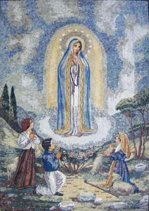 Our Lady of Fatima Cova da Iria Icon Religious Mosaic