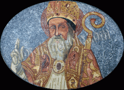 Saint Nicholas of Myra Christian Mosaic