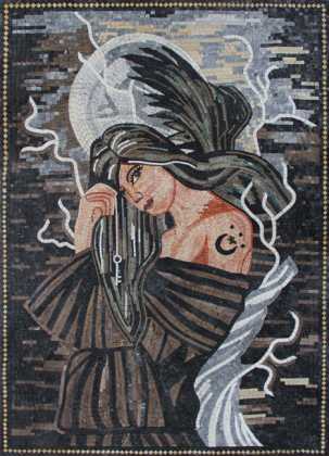 Dark Angel Fantasy Art Mosaic