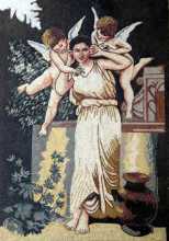 Goddess with Cherubs Mosaic