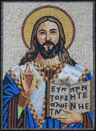 Christ the Teacher Icon Religious Mosaic