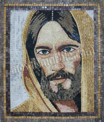 Jesus of Nazareth Portrait  Mosaic