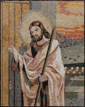 Jesus at the Door Religious Wall Art Mosaic