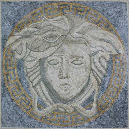 FG858 Versace Medusa Design Accent Square  Mosaic