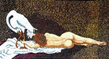 Nude with Heron Mosaic