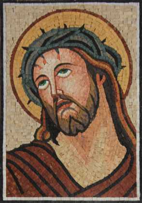 Jesus Christ Religious Icon  Mosaic