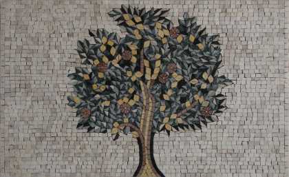 Tree of Life Green Garden Mosaic